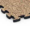 Detailaufnahme der Randausprägung von WARCO-Produkt 6934, Dopadová puzzle podložka, Format 44,6 x 44,6 × 2,8 cm, Farbe Terakota.