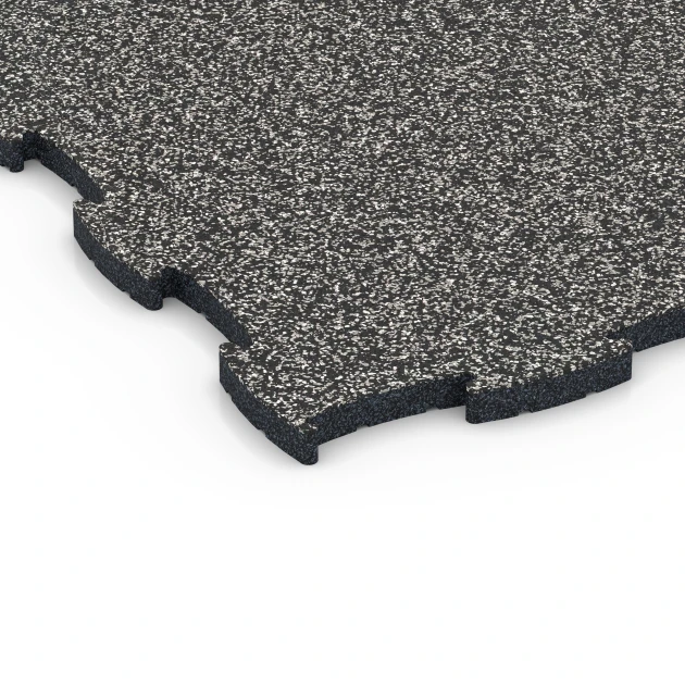 Detailaufnahme der Randausprägung von WARCO-Produkt 6850, Fitness Active podlaha, Format 97,1 x 97,1 x 2,8 cm, Farbe Tmavě šedá žula.