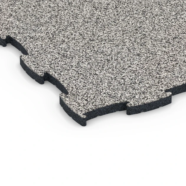 Detailaufnahme der Randausprägung von WARCO-Produkt 6851, Fitness Active podlaha, Format 97,1 x 97,1 x 2,8 cm, Farbe Šedá žula.