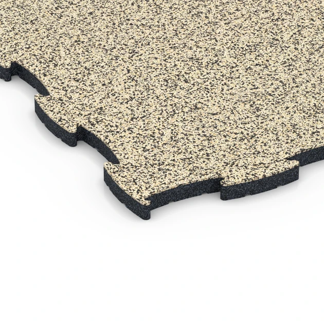 Detailaufnahme der Randausprägung von WARCO-Produkt 6856, Fitness Active podlaha, Format 97,1 x 97,1 x 2,8 cm, Farbe Travertin.