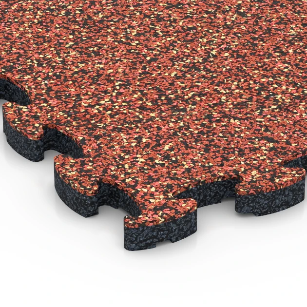 Detailaufnahme der Randausprägung von WARCO-Produkt 6818, Klik dlaždice kamenný koberec, Format 28,9 x 28,9 x 1,8 cm, Farbe Etna.