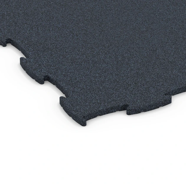 Detailaufnahme der Randausprägung von WARCO-Produkt 6962, Fitness Premium sportovní podlaha, Format 99 x 99 x 1,8 cm, Farbe Antracit.
