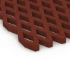 Detailaufnahme der Randausprägung von WARCO-Produkt 7010, Dopadová zatravňovací dlažba, Format 100 x 100 x 4 cm, Farbe Cihlově červená.