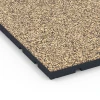 Detailaufnahme der Randausprägung von WARCO-Produkt 7140, Sportovní podlaha pro venkovní fitness, Format 60 x 60 x 3 cm | 0,36 m², Farbe Ratan.