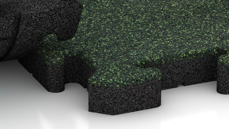 Puzzle spojení s jemně zaoblenou fasetou