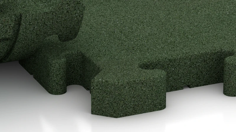 Puzzlový spoj s lehce zaokrouhleným zkosením