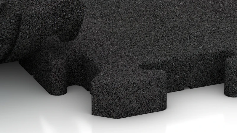 Puzzlový spoj s lehce zaokrouhleným zkosením