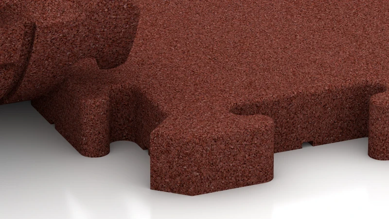 Puzzlový spoj s lehce zaokrouhleným zkosením