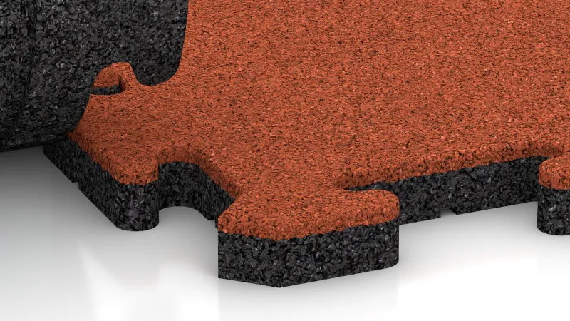 Puzzle spojení s jemně zaoblenou fasetou