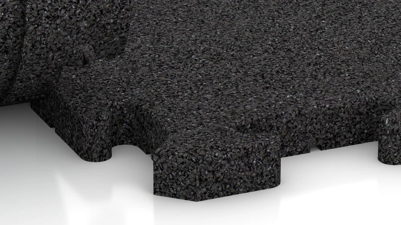 Puzzle spojení s jemně zaoblenou fasetou