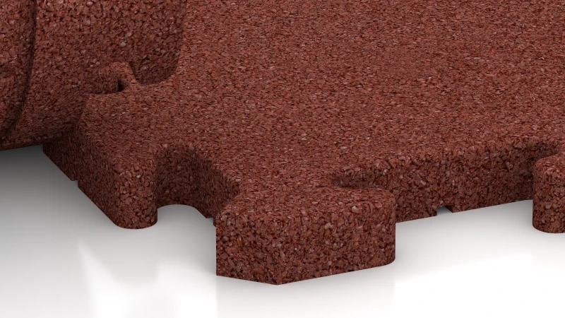 Puzzlový spoj s lehce zaokrouhleným zkosením