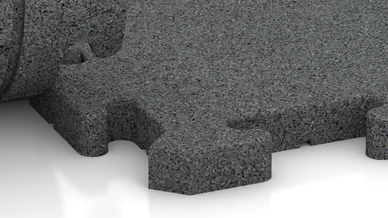 Puzzlový spoj s lehce zaokrouhleným zkosením