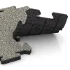 Großaufnahme vom Verbindungssystem von WARCO-Boden 4881 - Okrajová dlaždice HD im Farbdesign Světlý granit. Abmessungen 500 x 235 x 30 mm.
