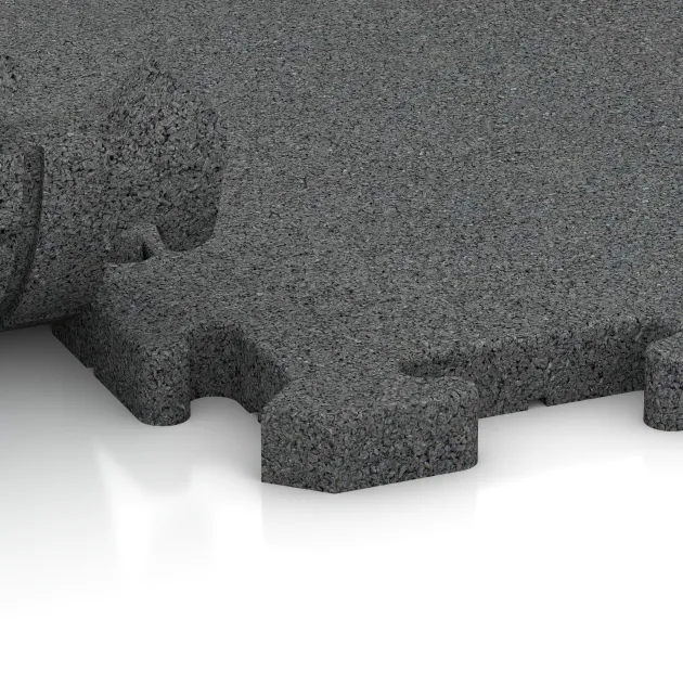 Großaufnahme vom Verbindungssystem von WARCO-Boden 5068 - Okrajová dlaždice im Farbdesign Šedá břidlice. Abmessungen 1000 x 485 x 30 mm.