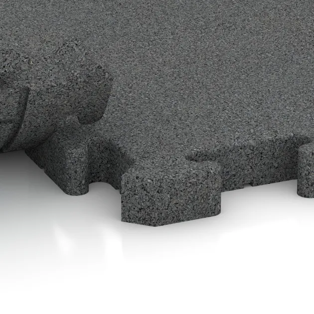 Großaufnahme vom Verbindungssystem von WARCO-Boden 5149 - Okrajová dlaždice im Farbdesign Šedá břidlice. Abmessungen 1000 x 485 x 40 mm.