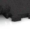 Großaufnahme vom Verbindungssystem von WARCO-Boden 4999 - Rohová dlaždice HD im Farbdesign Antracit. Abmessungen 235 x 235 x 40 mm.