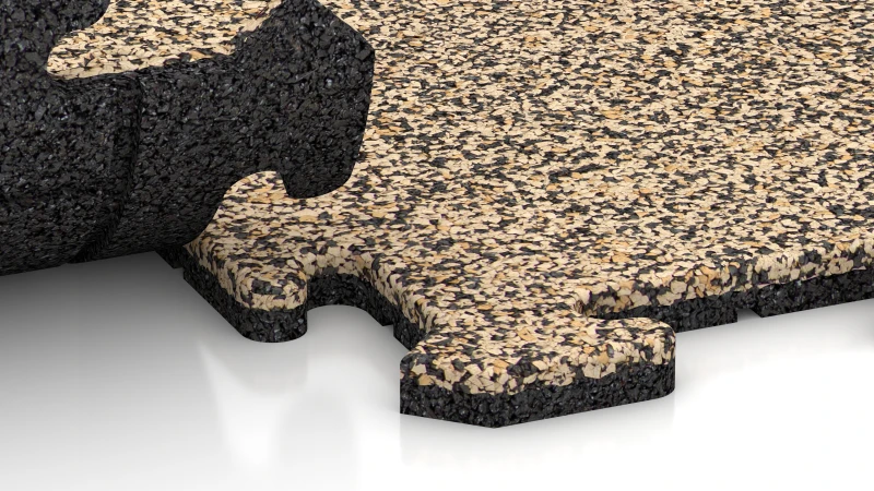 Puzzle spojení s jemně zaoblenou fasetou