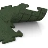 Großaufnahme vom Verbindungssystem von WARCO-Boden 4809 - Okrajová dlaždice im Farbdesign Trávově zelená. Abmessungen 500 x 235 x 18 mm.