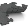 Großaufnahme vom Verbindungssystem von WARCO-Boden 4817 - Okrajová dlaždice HD im Farbdesign Šedá břidlice. Abmessungen 500 x 235 x 18 mm.