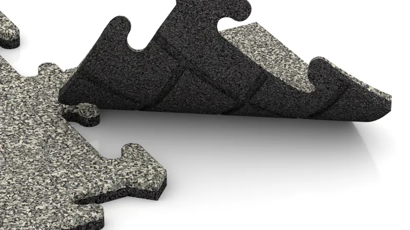 Puzzle spojení s jemně zaoblenou fasetou