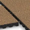 Großaufnahme vom Verbindungssystem von WARCO-Boden 5586 - Bezpečnostní dlaždice na dětské hřiště 5 cm - EN 1177 ≤ 145 cm im Farbdesign Maroko. Abmessungen 500 x 500 x 50 mm.