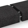 Großaufnahme vom Verbindungssystem von WARCO-Boden 2607 - Kryt obrubníku z pryže im Farbdesign Antracit. Abmessungen 100 × 40 cm | 5/15 cm.
