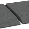 Großaufnahme vom Verbindungssystem von WARCO-Boden 0442 - Edge tile (one chamfered side) im Farbdesign Šedá břidlice. Abmessungen 500 x 500 x 50 mm.