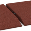 Großaufnahme vom Verbindungssystem von WARCO-Boden 0480 - Corner tile (two chamfered sides) im Farbdesign Cihlově červená. Abmessungen 500 x 500 x 50 mm.