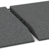 Großaufnahme vom Verbindungssystem von WARCO-Boden 0484 - Corner tile (two chamfered sides) im Farbdesign Šedá břidlice. Abmessungen 500 x 500 x 50 mm.