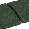 Großaufnahme vom Verbindungssystem von WARCO-Boden 3832 - Corner tile (two chamfered sides) im Farbdesign Anglický trávník. Abmessungen 500 x 500 x 100 mm.