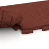 Großaufnahme vom Verbindungssystem von WARCO-Boden 1247 - Terasa dlaždice Classic im Farbdesign Cihlově červená. Abmessungen 500 x 500 x 30 mm.