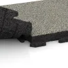 Großaufnahme vom Verbindungssystem von WARCO-Boden 1423 - Terasa dlaždice Classic im Farbdesign Světlý granit. Abmessungen 500 x 500 x 50 mm.