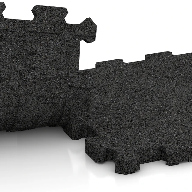 Großaufnahme vom Verbindungssystem von WARCO-Boden 3741 - Dlaždice na terasu im Farbdesign Antracit. Abmessungen 30,6 x 30,6 x 2 cm | 0,094 m².