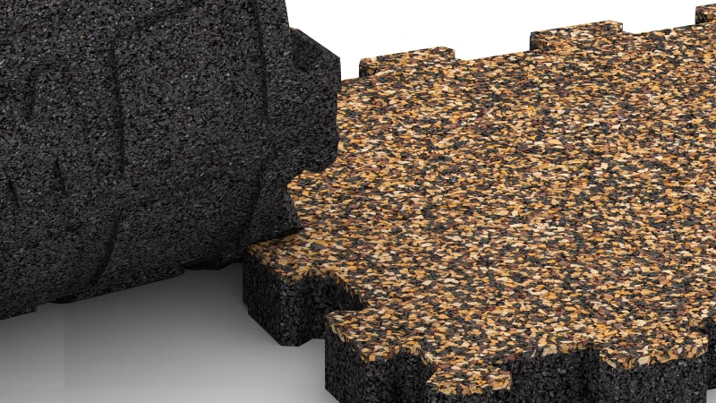 Vyřezaný puzzlový spoj bez zkosení