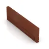 Großaufnahme vom Verbindungssystem von WARCO-Boden 3785 - Rubber kerbstone (Deep kerbstone) im Farbdesign Cihlově červená. Abmessungen 1000 x 250 x 50 mm.
