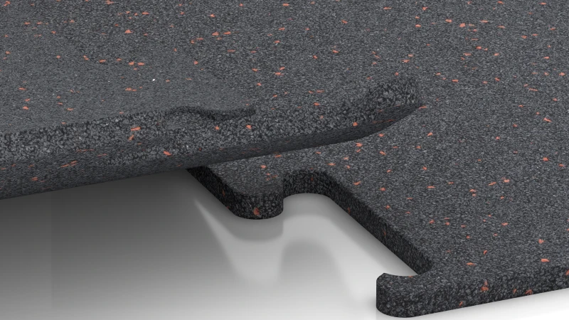 Vyřezaný puzzlový spoj bez zkosení