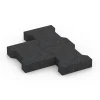 Großaufnahme vom Verbindungssystem von WARCO-Boden 3844 - Zámková dlažba im Farbdesign Antracit. Abmessungen 20 × 16,5 × 4,3 cm | 25 m².
