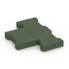 Großaufnahme vom Verbindungssystem von WARCO-Boden 7070 - Zámková dlažba im Farbdesign Travní zelená. Abmessungen 20 x 16,5 x 4,5 cm | 0,0278 m².