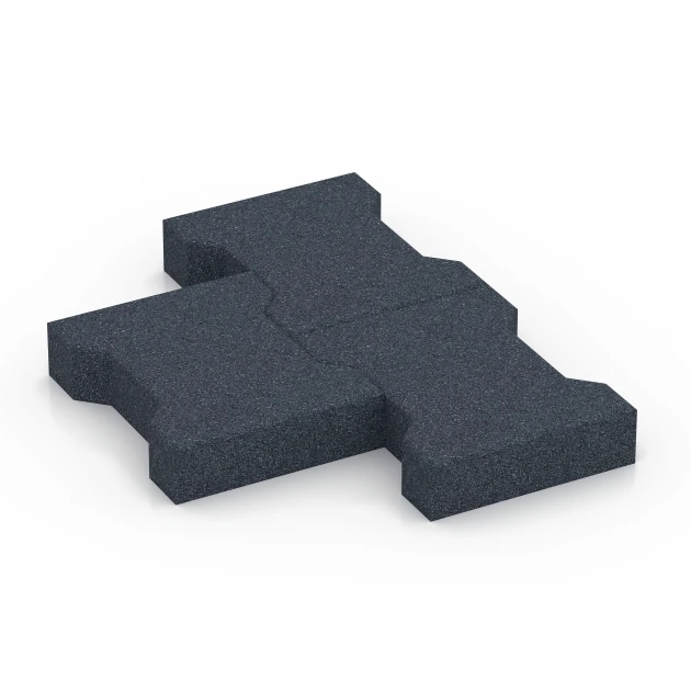 Großaufnahme vom Verbindungssystem von WARCO-Boden 7071 - Zámková dlažba im Farbdesign Břidlicová šedá. Abmessungen 20 x 16,5 x 4,5 cm | 0,0278 m².