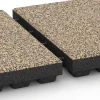 Großaufnahme vom Verbindungssystem von WARCO-Boden 6446 - Dopadová dlažba – 210 cm im Farbdesign Travertin. Abmessungen 50 x 50 x 7 cm.