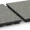 Großaufnahme vom Verbindungssystem von WARCO-Boden 6432 - Dopadová dlažba – 160 cm im Farbdesign Šedá žula. Abmessungen 50 x 50 x 4,8 cm.