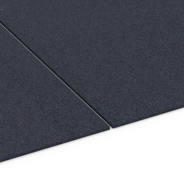 Großaufnahme vom Verbindungssystem von WARCO-Boden 6177 - Fitness Performance Elite Tréninkový povrch im Farbdesign Antracit. Abmessungen 100 × 100 × 1 cm.