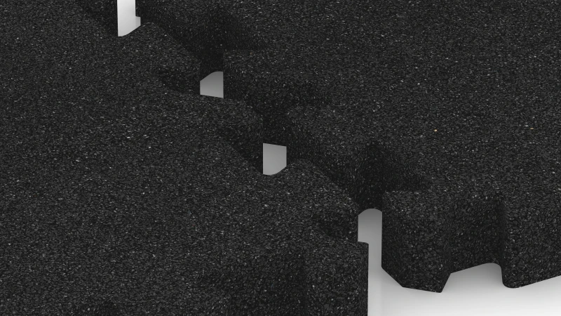 Puzzlový spoj s lehce zaokrouhleným zkosením