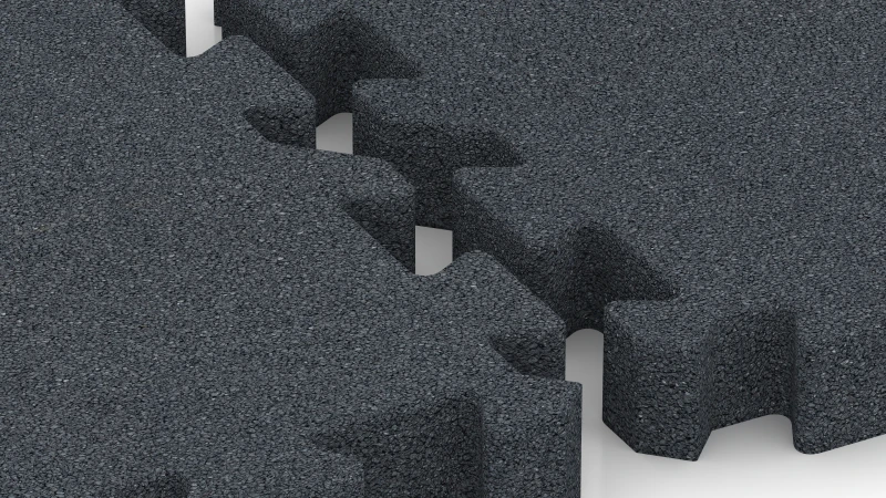 Puzzlový spoj s lehce zaokrouhleným zkosením