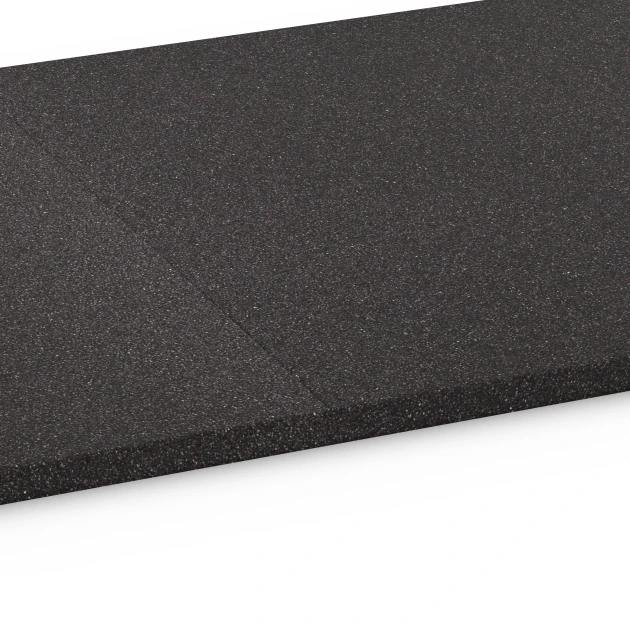 Großaufnahme vom Verbindungssystem von WARCO-Boden 6475 - Podkladová deska Kl. 1 im Farbdesign Antracit. Abmessungen 52 x 52 x 1,8 cm.