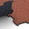 Großaufnahme vom Verbindungssystem von WARCO-Boden 6908 - Halová podlaha pro psí sport im Farbdesign Etna. Abmessungen 97,1 x 97,1 × 1,8 cm.