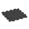 Großaufnahme vom Verbindungssystem von WARCO-Boden 6769 - Dlaždice k bazénu im Farbdesign Tmavě šedá žula. Abmessungen 30 x 30 x 1,8 cm.