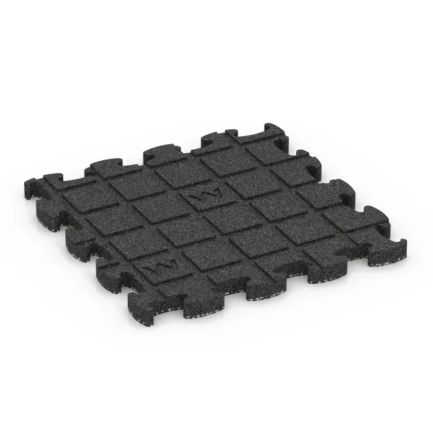 Großaufnahme vom Verbindungssystem von WARCO-Boden 6769 - Dlaždice k bazénu im Farbdesign Tmavě šedá žula. Abmessungen 30 x 30 x 1,8 cm.