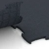 Großaufnahme vom Verbindungssystem von WARCO-Boden 6968 - Fitness Premium sportovní podlaha Plus im Farbdesign Antracit. Abmessungen 99 x 99 x 1,8 cm.