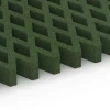 Großaufnahme vom Verbindungssystem von WARCO-Boden 7014 - Dopadová zatravňovací dlažba im Farbdesign Travní zelená. Abmessungen 100 × 100 × 8 cm.
